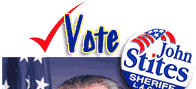 political button. vote John Stites